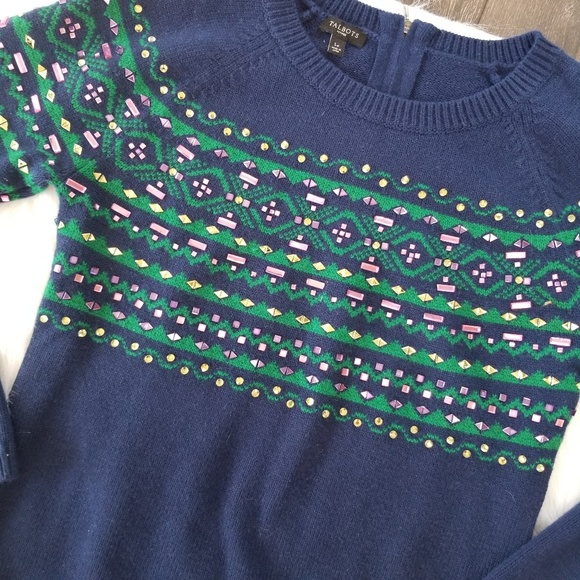 Beautiful Jeweled Sweater Lp - Picture 4 of 6